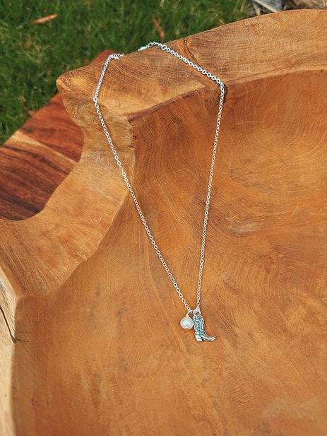 Winona Cowboy Boot Necklace - THE SHEARER'S WIFE