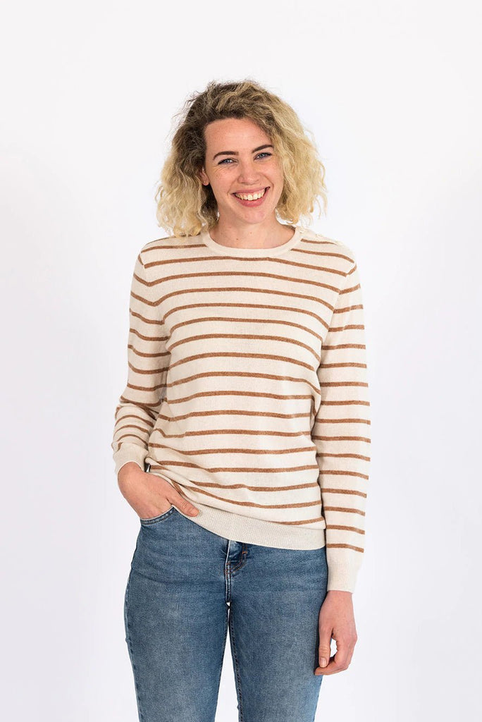 Bow & Arrow Brenton Jumper with Tan Patches - THE SHEARER'S WIFE