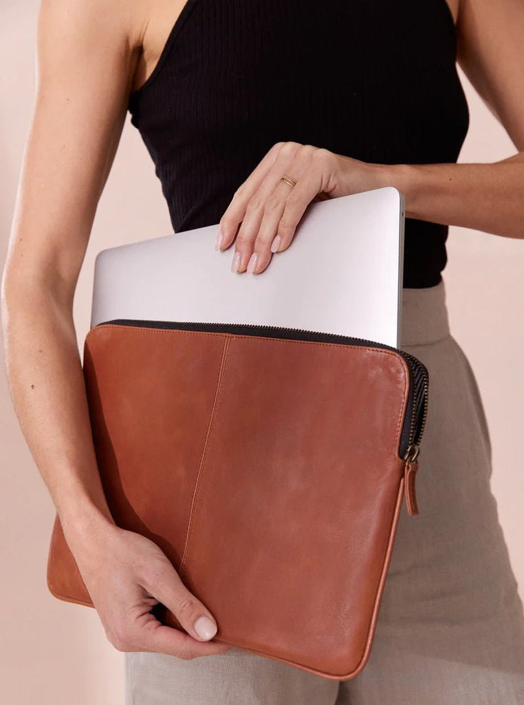 Leather Laptop Case - THE SHEARER'S WIFE